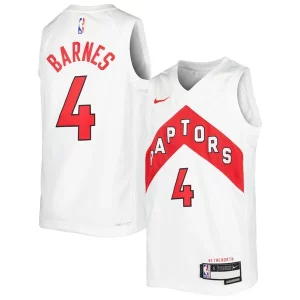 Scottie Barnes Toronto Raptors Nike Youth Swingman Premium Jersey Association Edition White/Red