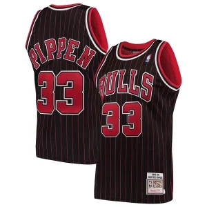 Scottie Pippen Chicago Bulls 1995/96 Hardwood Classics Authentic Jersey Black Trendy