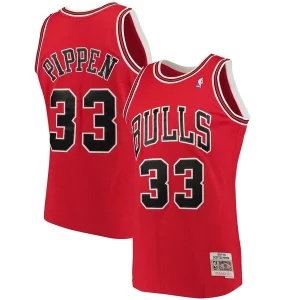 Scottie Pippen Chicago Bulls 1997/98 Unique Big & Tall Hardwood Classics Swingman Jersey Red