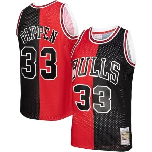 Scottie Pippen Chicago Bulls Hardwood Classics 1997/98 Split Stylish Swingman Jersey Red/Black