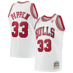 Scottie Pippen Elegant Chicago Bulls Hardwood Classics Swingman Jersey White/Black