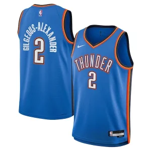 Shai Gilgeous Alexander Elegant Oklahoma City Thunder Nike Youth Swingman Jersey Icon Edition Blue