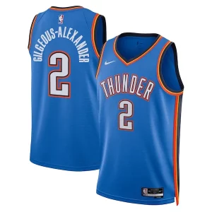 Shai Gilgeous Alexander Oklahoma City Thunder Nike Unisex Swingman Replica Jersey Icon Gorgeous Edition Blue