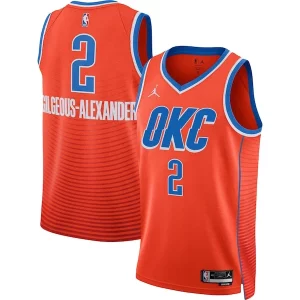 Shai Gilgeous Premium Alexander Oklahoma City Thunder Jordan Brand Unisex Swingman Jersey Statement Edition Orange