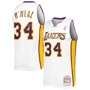Shaquille O'Neal Elegant Los Angeles Lakers 2001/02 Hardwood Classics Swingman Jersey White