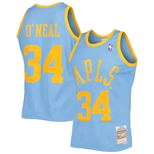Shaquille O'Neal Los Angeles Lakers 2001/02 Hardwood Classics Chic Swingman Jersey Powder Blue