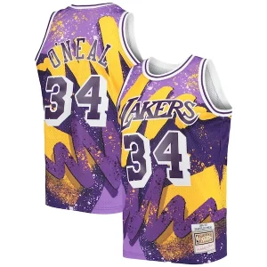 Shaquille O'Neal Los Angeles Lakers Hardwood Classics 1996/97 Hyper Premium Hoops Swingman Jersey Purple