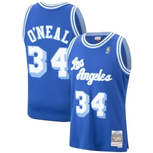 Shaquille O'Neal Los Angeles Lakers Hardwood Classics Swingman Jersey Royal/Purple/Gold Premium