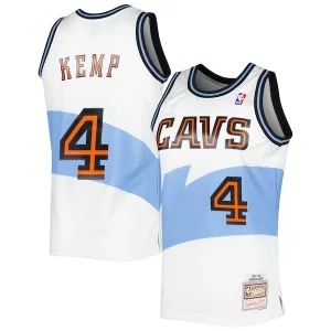Shawn Kemp Unique Cleveland Cavaliers Hardwood Classics Swingman Jersey White
