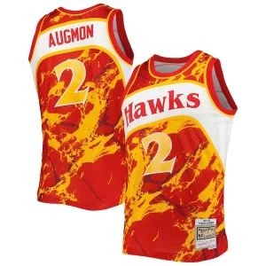 Stacey Augmon Atlanta Hawks 1991/92 Hardwood Stylish Classics Marble Swingman Jersey Red