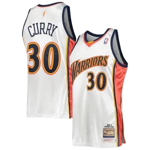 Stephen Curry Golden State Premium Warriors 2009/10 Hardwood Classics Authentic Jersey White