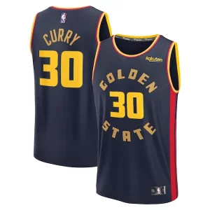 Stephen Curry Golden State Warriors 2024/25 Fast Break Player Jersey City Edition Navy Unique