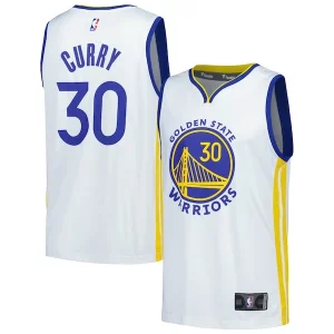 Stephen Curry Golden State Warriors Fast Break Replica Player Jersey Association Eye - catching Edition White