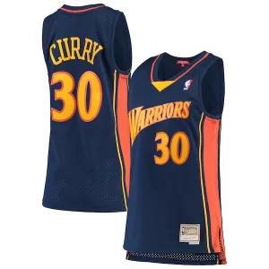 Stephen Curry Golden State Warriors Women's 2009 10 Hardwood Classics Swingman Jersey Eye - catching Navy