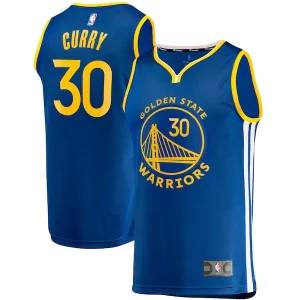 Stephen Curry Golden State Warriors Fast Break Trendy Replica Jersey Icon Edition Royal