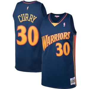 Stephen Curry Premium Golden State Warriors 2009/10 Big & Tall Hardwood Classics Swingman Jersey Navy