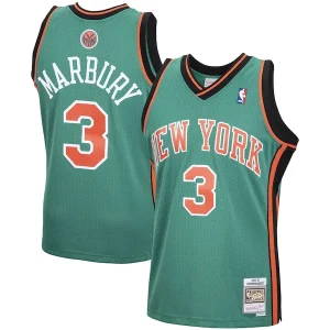 Stephon Marbury New York Knicks 2001/02 Hardwood Classics Chic Swingman Jersey Green
