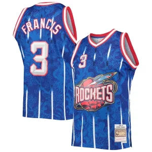 Steve Francis Houston Rockets Hardwood Classics 1999/00 Lunar New Year Swingman Gorgeous Jersey Blue