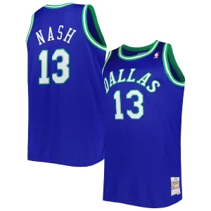 Steve Nash Dallas Mavericks Big & Tall Elegant Hardwood Classics 1998/99 Swingman Jersey Blue