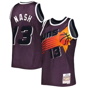 Steve Nash Phoenix Suns 1996/97 Hardwood Classics Chic Off Court Swingman Jersey Purple