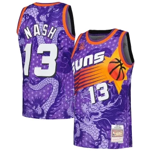 Steve Nash Phoenix Suns 1996/97 Hardwood Classics Stylish Asian Heritage 6.0 Swingman Throwback Player Jersey Purple
