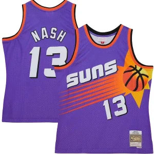 Steve Nash Phoenix Suns Hardwood Classics 1996/97 Tropical Swingman Jersey Purple Gorgeous