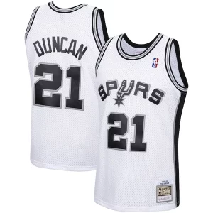 Tim Duncan Eye - catching San Antonio Spurs 1998/99 Hardwood Classics Swingman Jersey White