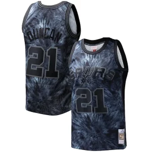 Tim Duncan San Antonio Spurs Hardwood Classics Chic 1998/99 Tie Dye Swingman Jersey Black