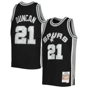 Tim Duncan San Antonio Spurs Youth 1998/99 Hardwood Fabulous Classics 75th Anniversary Diamond Jersey