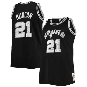 Tim Duncan San Antonio Trendy Spurs Big & Tall 1998/99 NBA 75th Anniversary Diamond Swingman Jersey Black