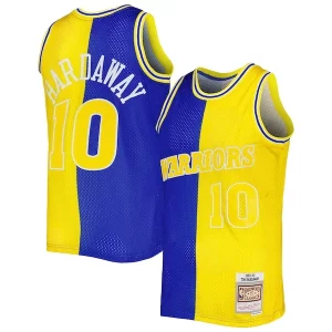 Tim Hardaway Golden State Warriors Hardwood Classics 1990/91 Split Swingman Jersey Fabulous Royal/Gold