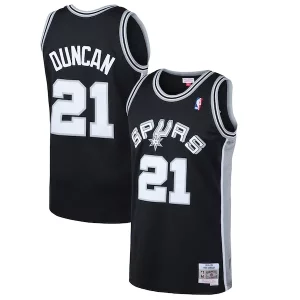Tim Unique Duncan San Antonio Spurs 1998/99 Hardwood Classics Swingman Jersey Black