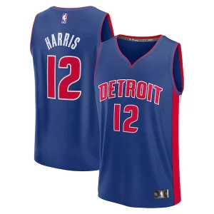 Tobias Harris Stylish Detroit Pistons Fast Break Replica Player Jersey Icon Edition Blue