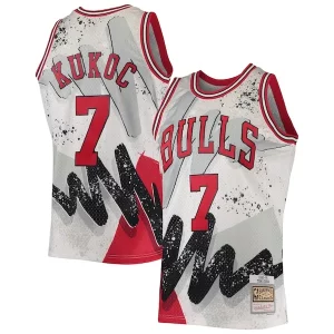 Toni Kukoc Chicago Bulls Eye - catching Hardwood Classics 1995/96 Hyper Hoops Swingman Jersey White