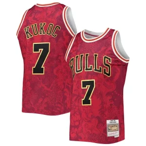 Toni Kukoc Chicago Bulls Hardwood Classics Eye - catching 1997/98 Lunar New Year Swingman Jersey Red