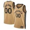 Toronto Raptors Nike Unisex 2023/24 Fabulous Custom Swingman Jersey Gold City Edition