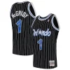 Tracy McGrady Orlando Magic Hardwood Classics Swingman Jersey Black/Blue Gorgeous