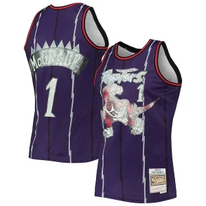 Tracy McGrady Toronto Raptors 1998/99 Chic Hardwood Classics NBA 75th Anniversary Diamond Swingman Jersey Purple