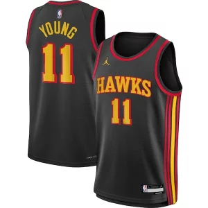 Trae Chic Young Atlanta Hawks Jordan Brand Youth Swingman Jersey Statement Edition Black