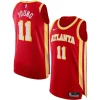 Trae Young Atlanta Fabulous Hawks Nike Authentic Jersey Association Edition Red