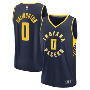 Tyrese Haliburton Indiana Pacers Chic Youth Fast Break Replica Player Jersey Icon Edition Navy
