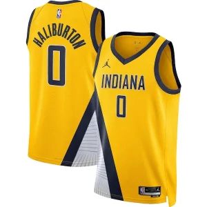 Tyrese Haliburton Indiana Pacers Jordan Brand Unisex Swingman Jersey Statement Edition Gold Stylish