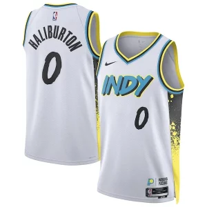 Tyrese Haliburton Indiana Stylish Pacers Nike Unisex 2024/25 Swingman Player Jersey City Edition White