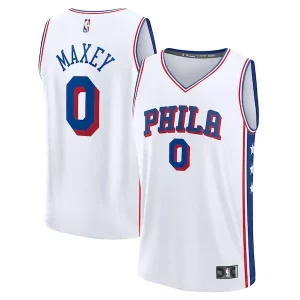 Tyrese Maxey Philadelphia 76ers Youth Fast Break Replica Player Jersey Association Edition White Gorgeous