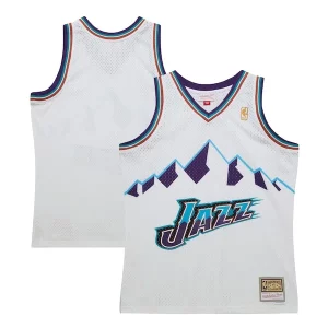 Utah Jazz 1996 97 Hardwood Classics Swingman Jersey Eye - catching White