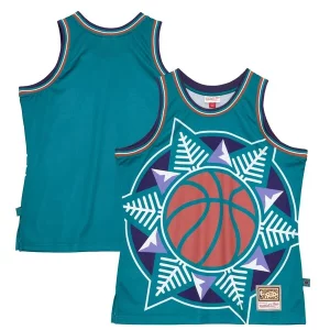 Utah Jazz Hardwood Classics Blown Out Fashion Jersey Turquoise Unique