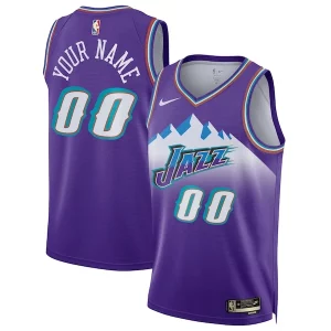 Utah Stylish Jazz Nike Unisex 2022/23 Custom Swingman Jersey Classic Edition Purple