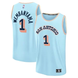 Victor Wembanyama San Antonio Spurs 2024/25 Trendy Fast Break Player Jersey City Edition Light Blue