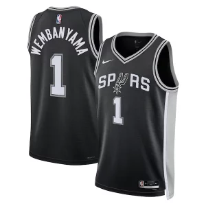 Victor Wembanyama San Antonio Spurs Nike Unisex 2023 NBA Draft First Round Pick Stylish Swingman Jersey Icon Edition Black