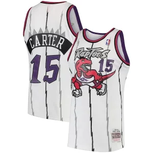 Vince Carter Toronto Gorgeous Raptors 1998/99 Hardwood Classics Swingman Jersey White/Purple